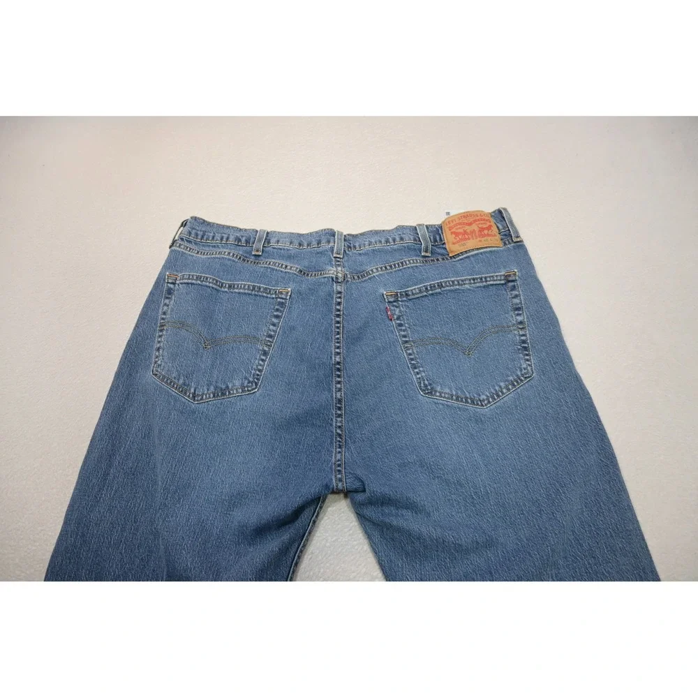 Levi's 505 Regular Fit Jeans Mens 40x34 Blue Straight Leg Medium Wash Excellent
